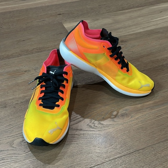 Puma Liberate Nitro Fireglow Running Men’s Shoes Size 8 Sneakers Gym Workout - Picture 2 of 15